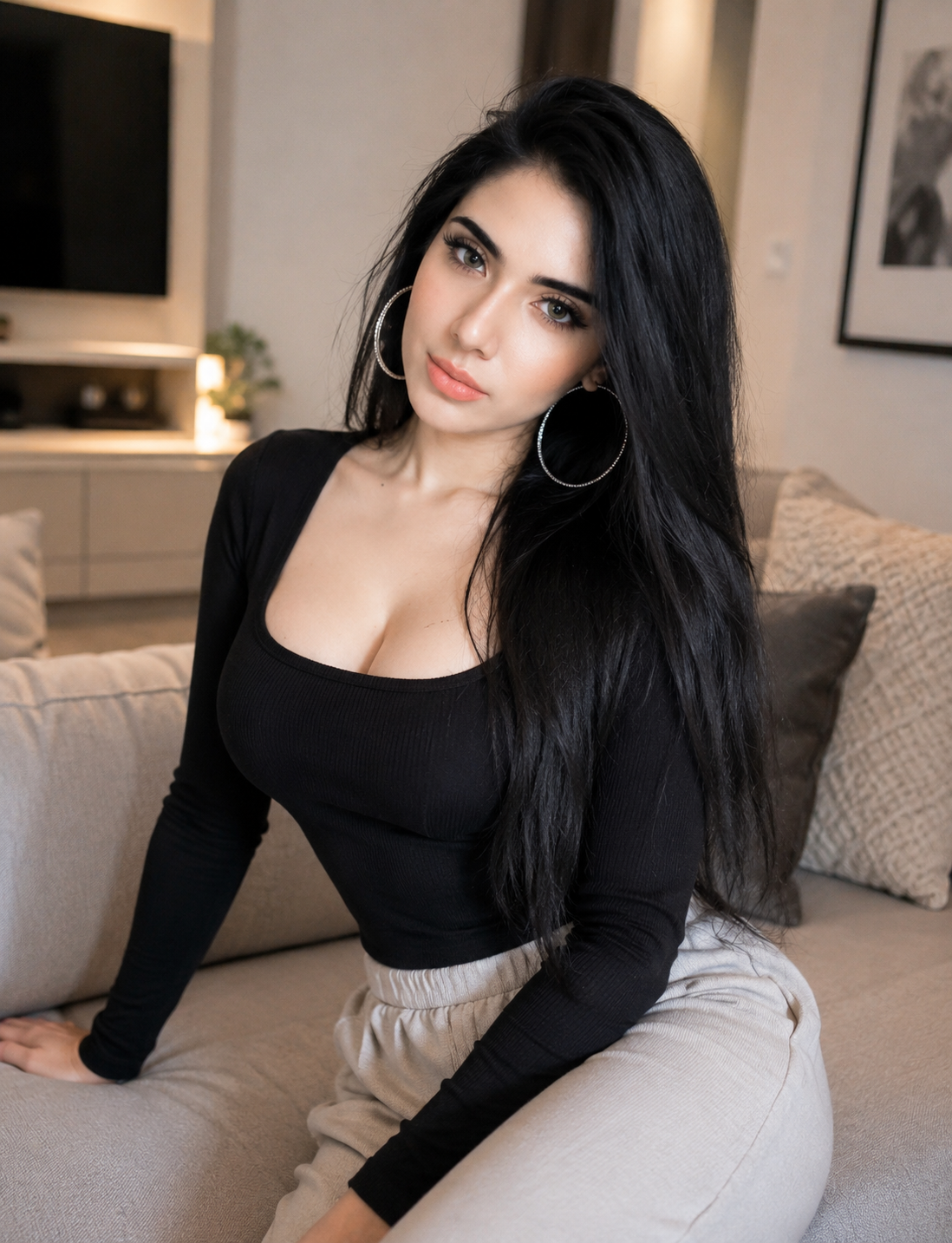 Sweety, a Sexy Brunette Cutie with A Penchant for Naughty Mood